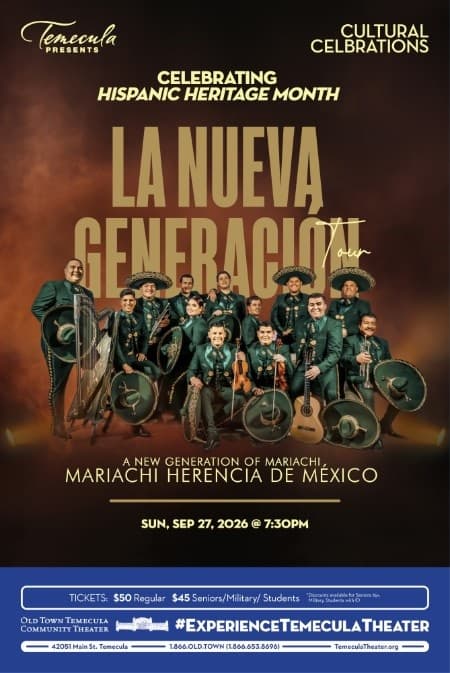 MARIACHI HERENCIA DE MEXICO - general event at Old Town Temecula Community Theater in Temecula, California