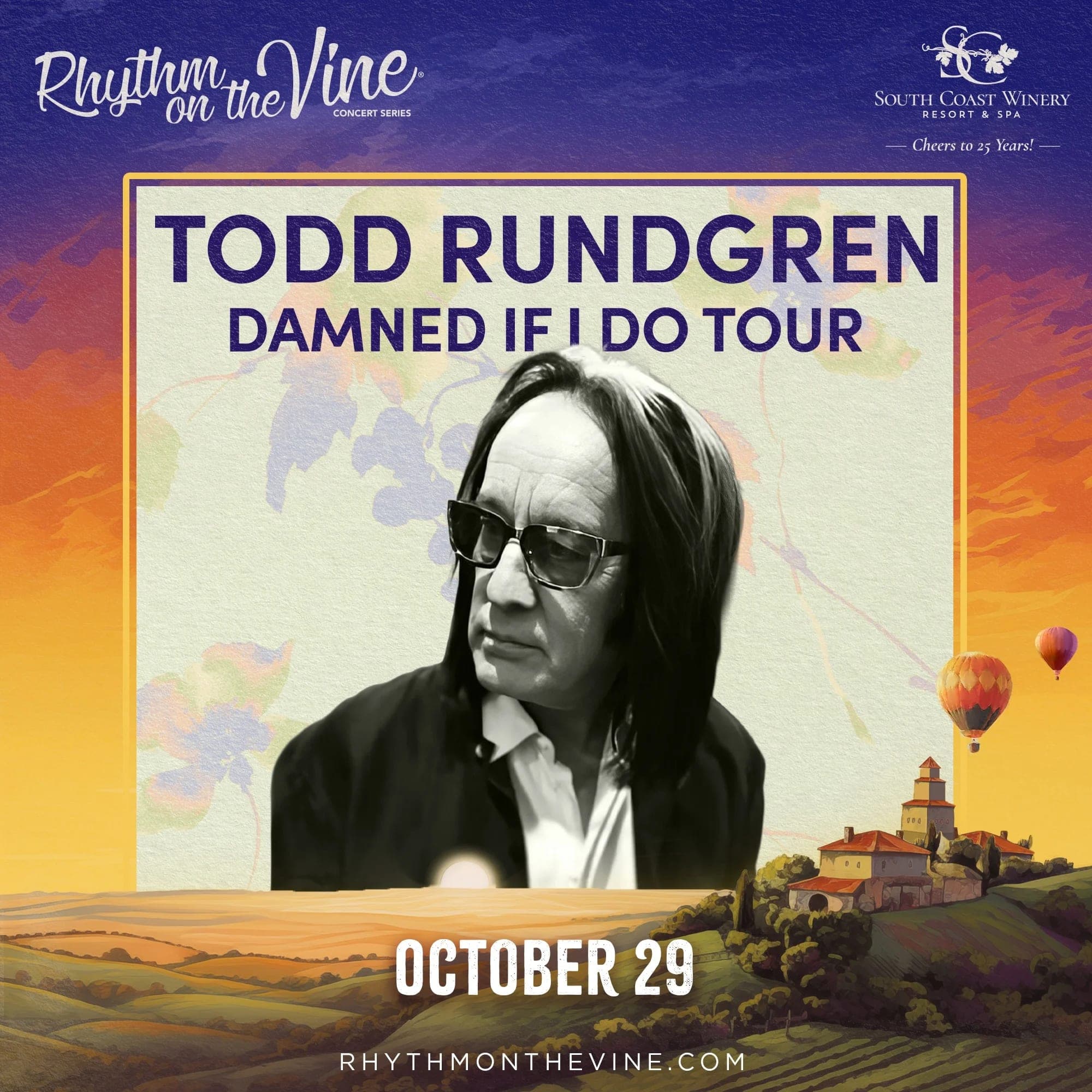 Todd Rundgren — Damned If I Do Tour - Concert event at South Coast Winery Resort & Spa in Temecula, California