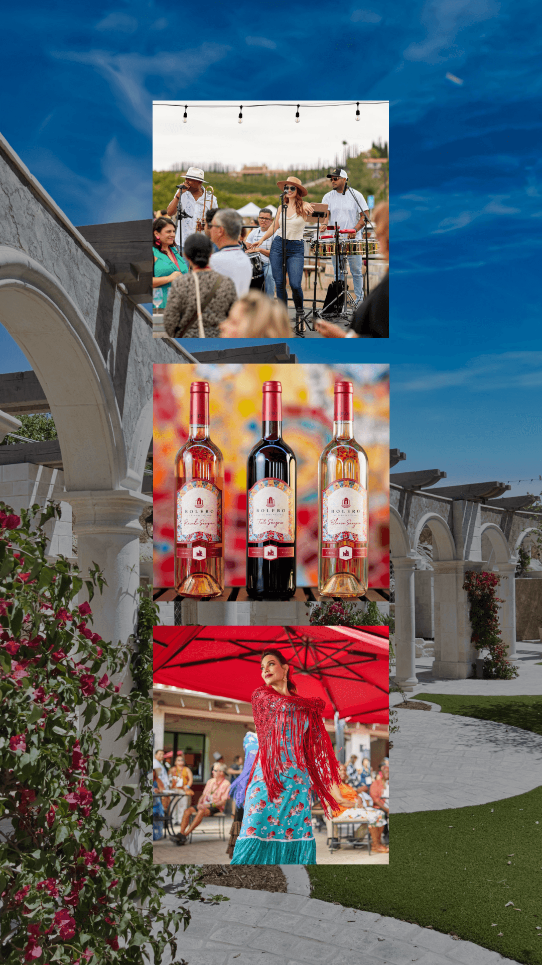 Sangria Festival - general event at Europa Village Wineries & Resort in Temecula, California